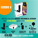 Combo Micro Thu Âm Audio Technica AT2020 3