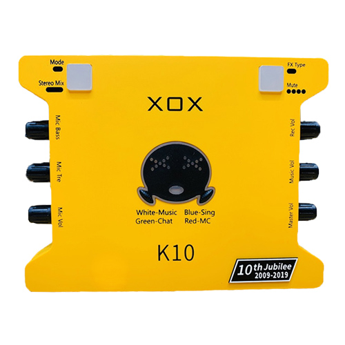 Sound Card Thu Âm-Livestream XOX K10 là giải pháp hoàn hảo cho những ai muốn chia sẻ giọng hát của mình trên mạng xã hội. Âm thanh sạch, nét và chất lượng cao sẽ giúp bạn thu hút nhiều người nghe hơn, tạo sự chuyên nghiệp cho tài khoản của mình và thuận tiện cho việc hoạt động livestream.