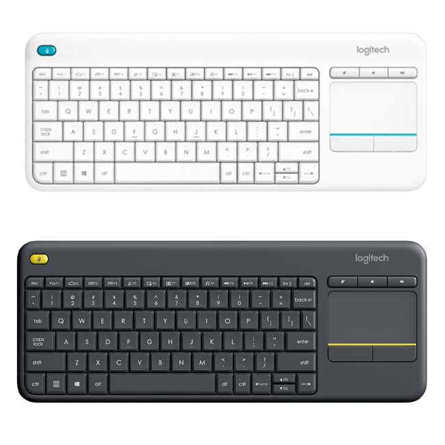 Bàn phím không dây Logitech K400 Plus có tích hợp bàn di chuột - Hàng chính hãng