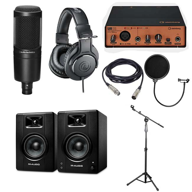 Combo Micro Audio Technica AT2020 và Soundcard Steinberg UR12