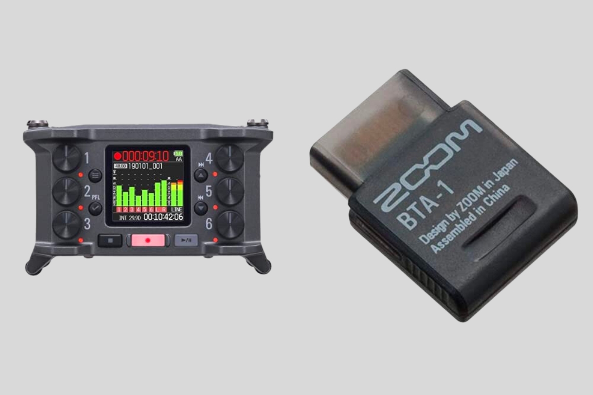 Zoom BTA-1 kết nối không dây với Zoom F6