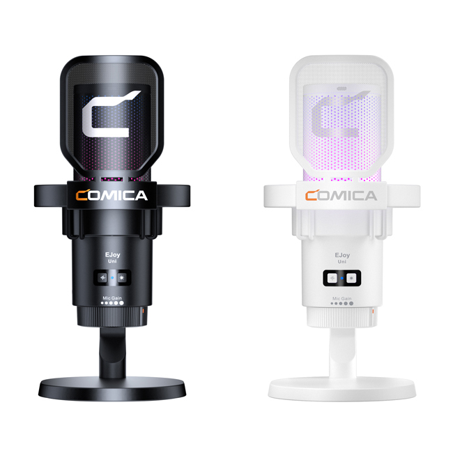 Microphone Comica EJoy Uni RGB Cardioid Condenser Wireless USB (bản để bàn)