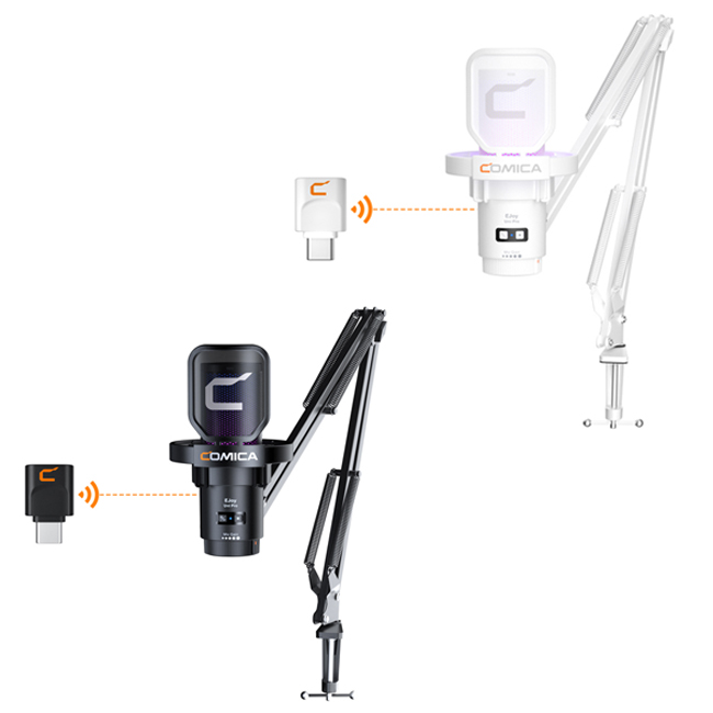 Microphone Comica EJoy Uni Pro RGB Cardioid Condenser Wireless USB