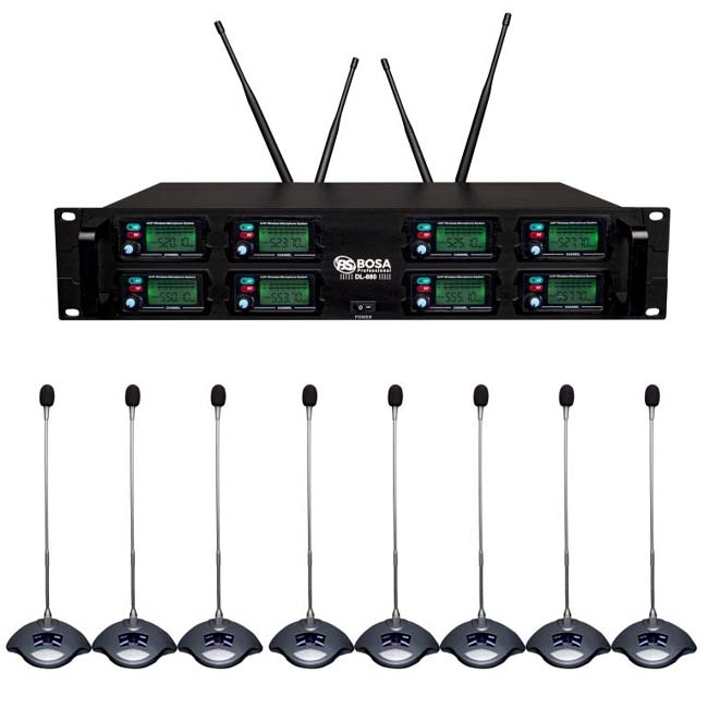 Micro cổ ngỗng không dây 8 micro Bosa DL 880