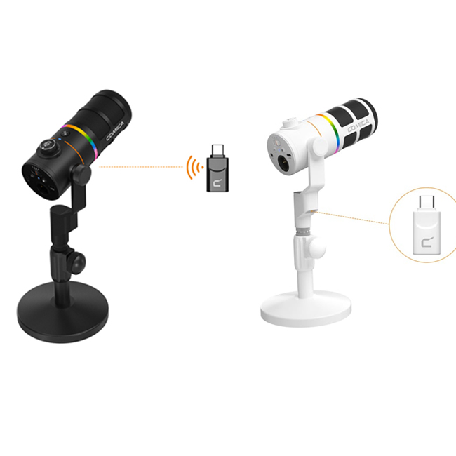 Micro Comica EJoy D10 Pro RGB Cardioid Dynamic (bản chân để bàn)