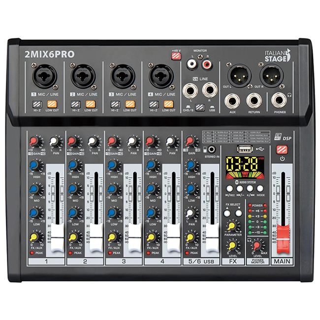 Mixer Italian Stage 2mix6pro