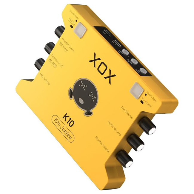 Sound Card Thu Âm-Livestream XOX K10 15th Jubilee