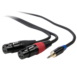 Dây Cáp Âm Thanh NMC Audio NMC C26F6F (1 đầu 3.5mm stereo đực ra 2 đầu XLR cái)