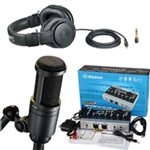 Combo Livestream Micro Audio Technica AT2020 Và Soundcard Alctron U16K MK3 Kèm Phụ Kiện