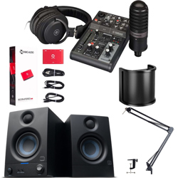 Combo livestream & thu âm chuyên nghiệp Yamaha AG03 MK2 + Eris 3.5 Gen 2 + Box live NMC-Audio