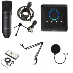 Combo livestream Tascam TM80 và soundcard Midiplus Routist Rs