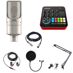 Combo livestream Takstar K200 và soundcard Takstar MX1 pro