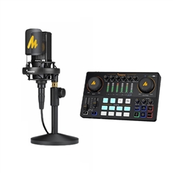 Combo Livestream Micro Maono PM500T và Soundcard AME2 kèm phụ kiện