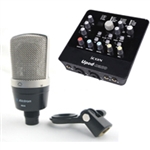 Combo Micro Alctron MC410 và Soundcard Livestream Upod Nano