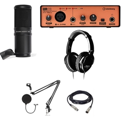 Combo Podcast Zoom ZDM1 và soundcard Steinberg UR12, tai nghe Takstar HD2000 đầy đủ phụ kiện