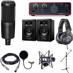 Combo Micro Thu Âm Audio Technica AT2020 đầy đủ cho phòng thu âm