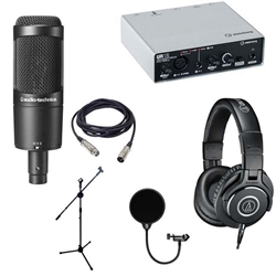 Combo Micro Audio Technica AT2050 gồm Micro, Soundcard, Tai Nghe kiểm âm