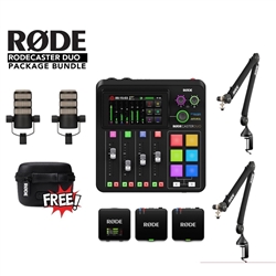 Combo thu âm podcast Rode RodeCaster Duo Package Bundle