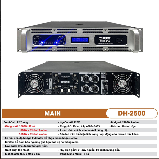 main-cong-suat-karaoke-oris-dh-2500-main-karaoke-gia-dinh-cuc-day-oris-dh2500-quan-bar-hoi-truong-thiet-bi-karaoke-thong-audio