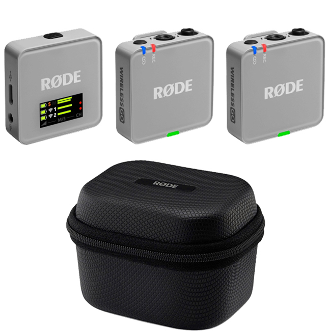 rode-charge-case-plus-pulling-out-of-bag-hop-sac-micro-rode-wireless-go-iii-go-ii-me-thong-audio-1