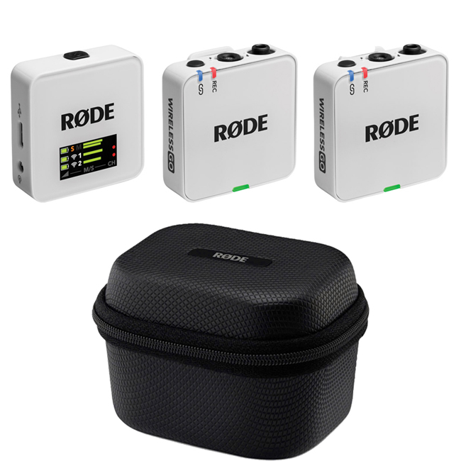 rode-charge-case-plus-pulling-out-of-bag-hop-sac-micro-rode-wireless-go-iii-go-ii-me-thong-audio